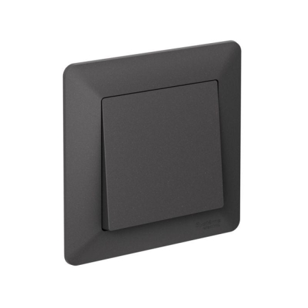 Рамка 1-м AtlasDesign Air базальт/дым. черн. SE ATN221401