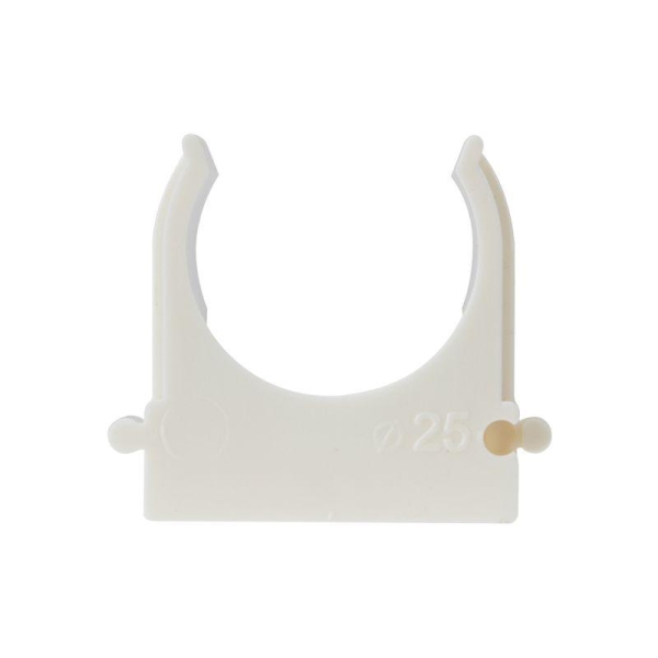 Держатель для труб (клипса) d25мм для монтажн. пистолета бел. Rexant 28-0425-3