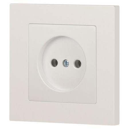 Розетка 1-м СП Accent 6-201-06 16А IP20 250В 2P перламутр. Intro Б0063667