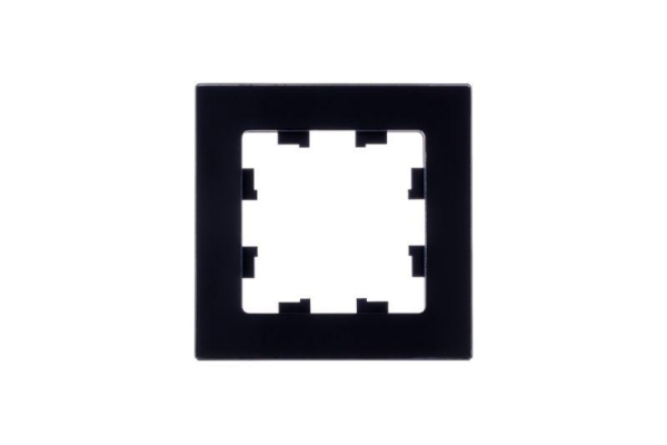 Рамка 1-м AtlasDesign Nature натур. стекло черн. SE ATN361001