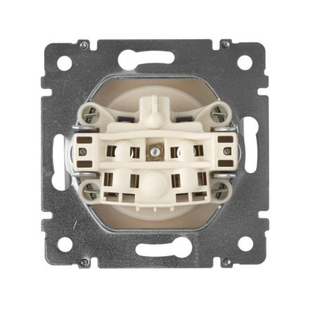 Розетка 1-м СП Valena 16А IP21 без заземл. на винтах механизм сл. кость IEK 774316