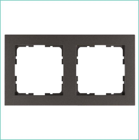 Рамка 2-м G-Classic мокко Jasmart G1002Z