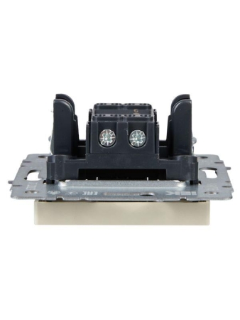 Выключатель проходной 1-кл. СП BRITE ВС10-1-6-БрКр 10А механизм беж. IEK BR-V12-0-10-K10