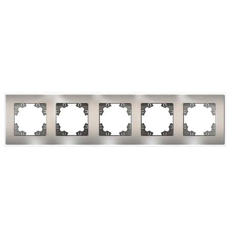 Рамка 5-м Афина стеклянная мокко UNIVersal 2288