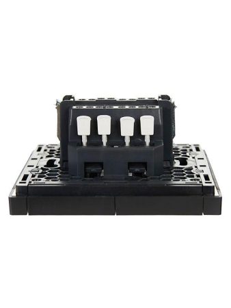 Выключатель проходной 2-кл. СП FORTE&PIANO 10А FP107 черн. IEK FP-V22-0-10-1-K02