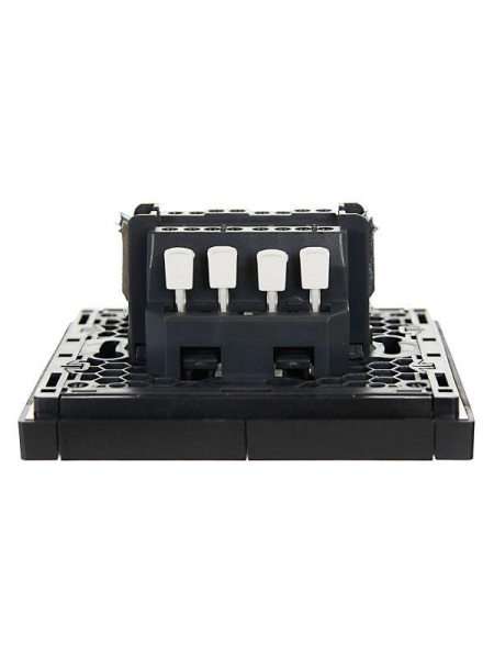 Выключатель проходной 2-кл. СП FORTE&PIANO 10А FP107 черн. IEK FP-V22-0-10-1-K02