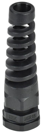 Сальник MGR18 d5-10мм IP68 с гибким отводом черн. IEK YSA23-08-18-68-K02