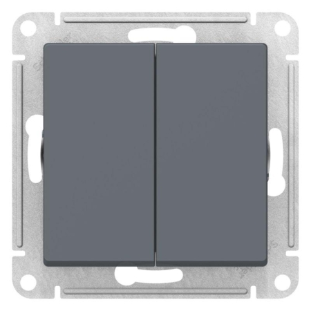 Выключатель 2-кл. AtlasDesign (сх. 2) 10А с самовозвратом механизм грифель SE ATN000717