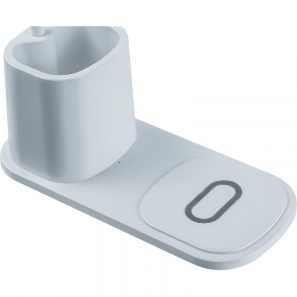 Светильник светодиодный настольный 93 269 NDF-D037-10W-MK-WH-LED 10Вт 3000/4000/6000К 140лм сенсор USB беспров. заряд. моб. устр. с подставкой для канц. на основании бел. NAVIGATOR 93269