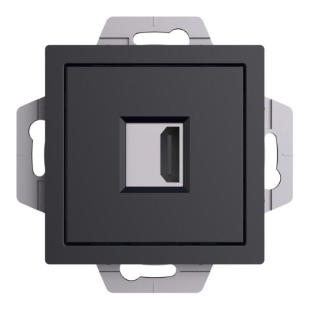 Розетка HDMI AtlasDesign механизм карбон SE ATN001080