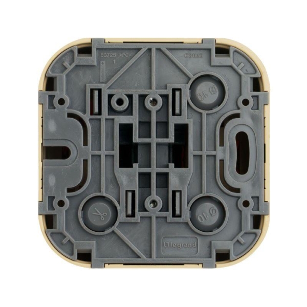 Выключатель 1-кл. ОП Quteo 10А IP20 10AX дерево IEK 782260