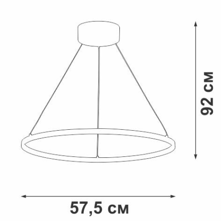 Светильник светодиодный LED 36Вт 3000К Vitaluce V04665-03/1S