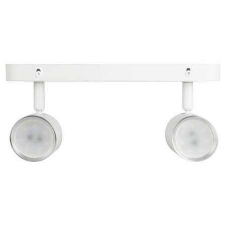 Светильник OL35-2 WH MR16 GU10 IP20 настенно-потолочный спот бел. хром ЭРА Б0056365