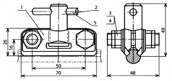 Зажим фиксирующий КС-049-5