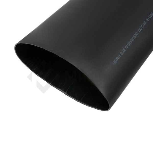 Трубка термоусадочная среднестен. клеевая 160/50 (3-4:1) черн. 1м Rexant 26-0160