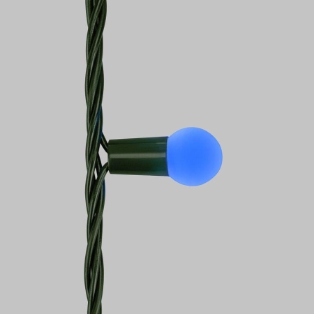 Гирлянда светодиодная "Мультишарики" 20м d15мм 200LED мульти (RG/RB) 11Вт 230В IP44 мигание провод зел. Neon-Night 303-609