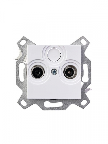 Розетка телевизионная проходная TV/R Levit 7дБ бел. ABB 2CHH083607A6003