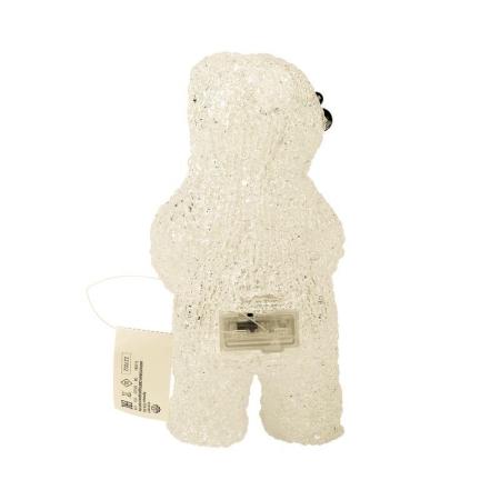 Фигура светодиодная акриловая "Медвежонок" 12х22х13см 10LED бел. 0.5Вт 4.5В IP20 элементы питания 3хAAA (не в компл.) Neon-Night 513-311