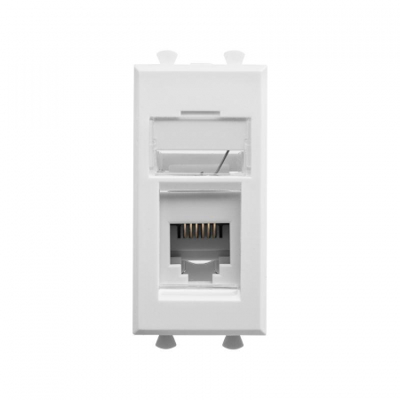 Розетка телефонная 1мод. Avanti "Белое облако" RJ12 модульная DKC 4400311