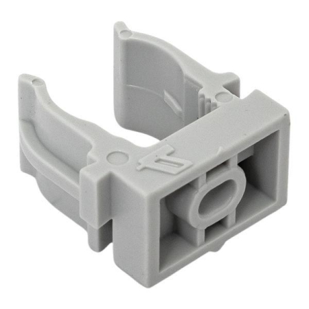 Держатель для труб (клипса) d16мм для монтажного пистолета сер. (уп.100шт) Plast EKF derjp-z-16