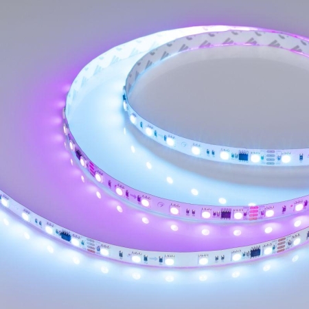 Лента светодиодная DMX-B60-10mm 24V RGB-PX6 15Вт/м IP20 5060 бегущий огонь (уп.5м) Arlight 033448
