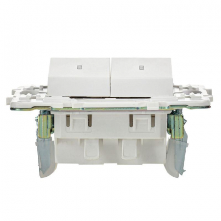 Выключатель 2-кл. SKANDY 10А SK-V09W с индикацией арктич. бел. IEK SK-V20-1-10-K01