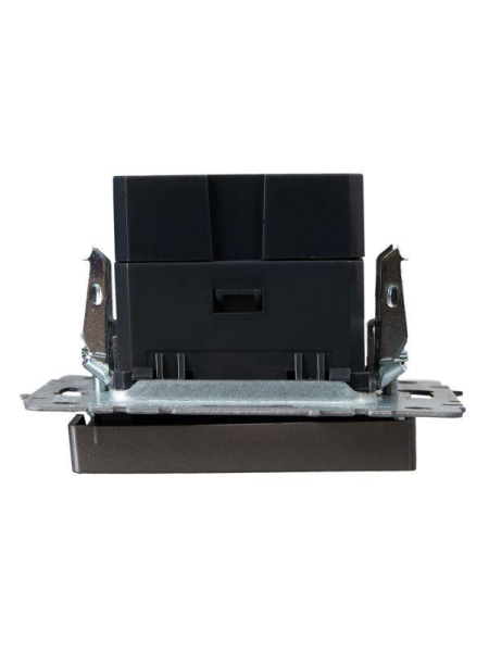 Розетка BRITE USB A+C 18Вт РЮ11-1-БрС механизм сталь IEK BR-U22-018-K46