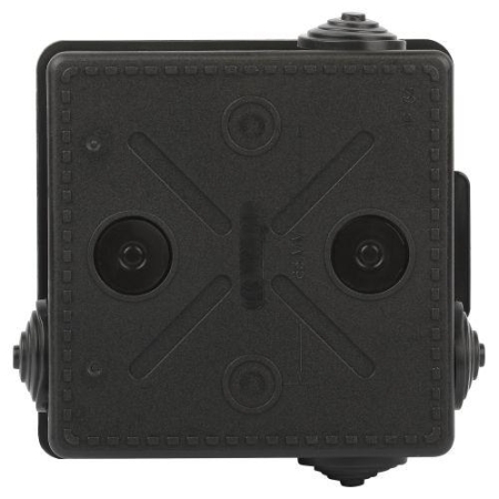 Коробка распаячная ОП 100х100х50мм с гермовводами 8 входов IP54 черн. KOR-100-100-50-8g-B Эра Б0061777