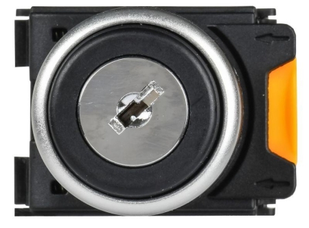 Переключатель 2 полож. 1НО+1НЗ с ключом черн. MASTER IEK MI-SW60-11Y-3-34-2-K02