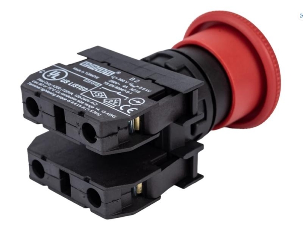 Кнопка-моноблок аварийная (1НО+1НЗ) EMAS MB102E