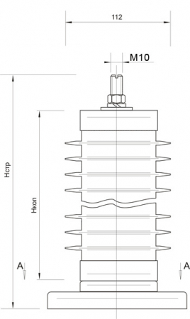 Ограничители перенапряжения нелинейные типа ОПНп-27,5 кВ