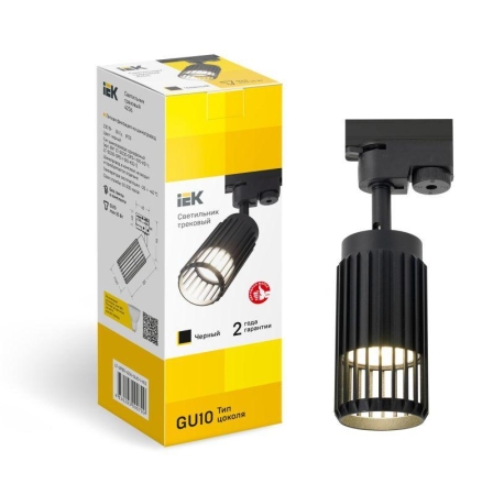 Светильник 4206 декоративный трековый GU10 черн. IEK LT-UPB0-4206-GU10-1-K02
