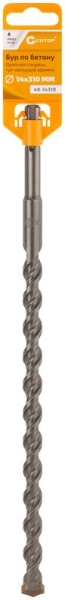 Бур по бетону Profi Plus двойн. спираль три пылеотводящие кромки 14х310мм Cutop 49-14310
