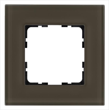 Рамка 1-м G-Glass стекло каперсовый Jasmart G1001GT