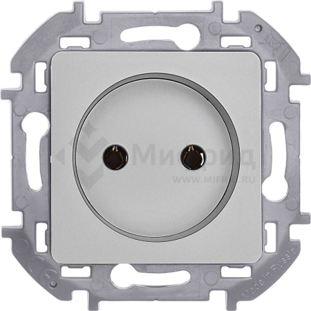 Розетка 1-м СП Inspiria 16А IP20 250В 2P механизм алюм. IEK 673712