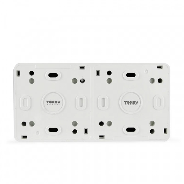 Блок ОП Nix (розетка 16А 250В с заземл. 1-кл. выкл. 10А) IP54 бел. TOKOV ELECTRIC TKE-NX-V1RZ-C01T-IP54