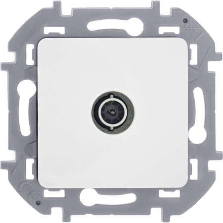 Розетка телевизионная TV Inspiria 2дБ 0-2400мГц с топологией "звезда" механизм бел. IEK 673850