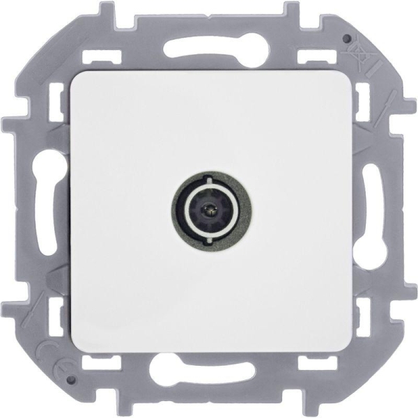 Розетка телевизионная TV Inspiria 2дБ 0-2400мГц с топологией "звезда" механизм бел. IEK 673850