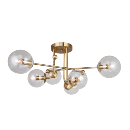 Люстра Adela 3165-306 6хЕ14 40Вт модерн Rivoli Б0062123