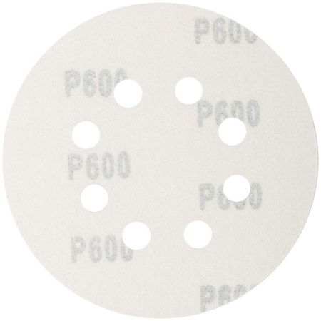 Набор кругов абразивных шлифовальных перфорированных на ворсовой основе под "липучку" Р600 125мм (уп.5шт) Profi Cutop 85-628
