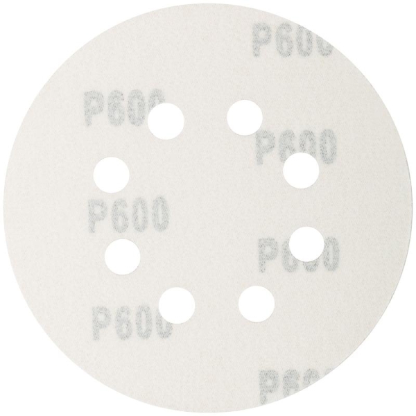 Набор кругов абразивных шлифовальных перфорированных на ворсовой основе под "липучку" Р600 125мм (уп.5шт) Profi Cutop 85-628
