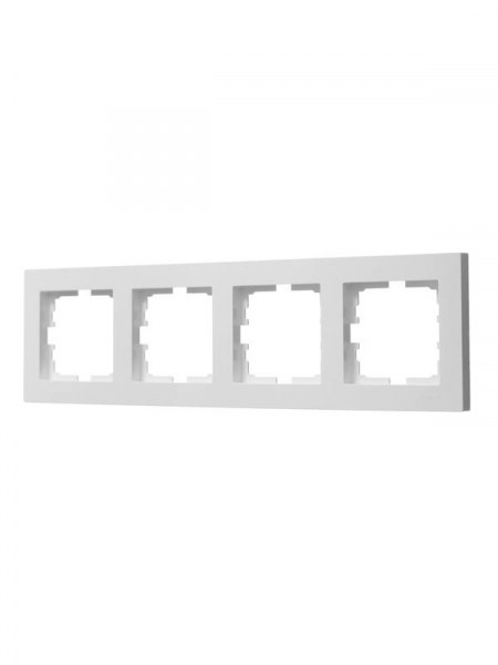Рамка 4-местн. горизонт. VESNA бел. LEZARD 742-0200-149