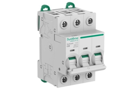 Выключатель автоматический 3п C 20А 6кА Systeme9 400В SE S9F22320