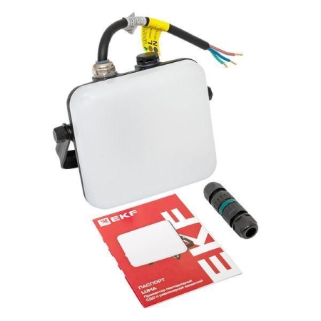 Прожектор светодиодный СДО-4002 20Вт 4000К IP65 с равномерной засветкой LUMA EKF FLL-4002-20-4000