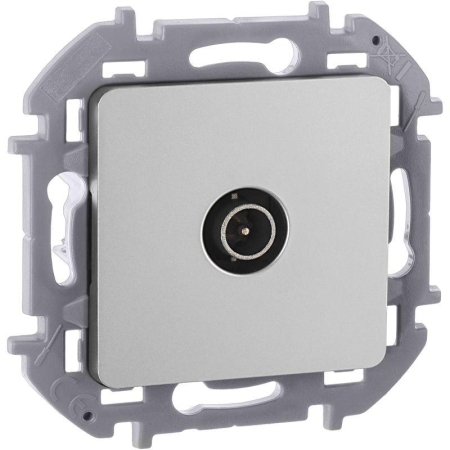 Розетка телевизионная оконечная TV Inspiria 10дБ 5-862мГц механизм алюм. IEK 673872