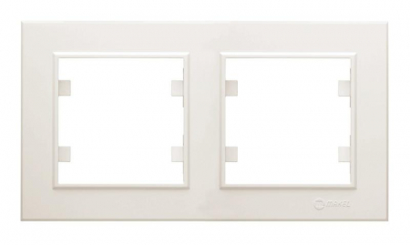 Рамка 2-м Karea горизонт. крем. Makel 56010702