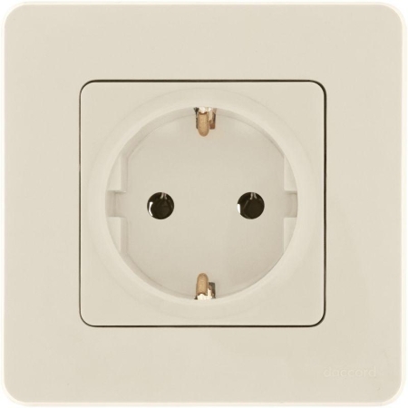 Розетка 1-м СП Inspiria 16А IP20 250В 2P+E немецк. стандарт механизм сл. кость IEK 673721