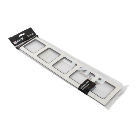 Рамка 5-м Стокгольм бел. с линией цвета черн. EKF EAM-G-306-10