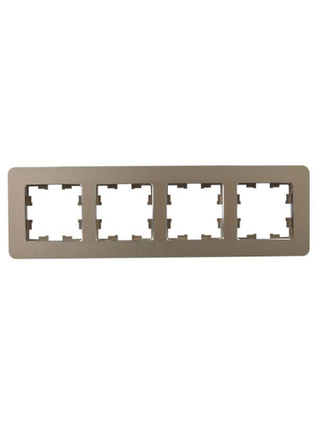 Рамка 4-м BRITE РУ-4-1-Бр метал. латунь RE IEK BR-M42-M-01-K49