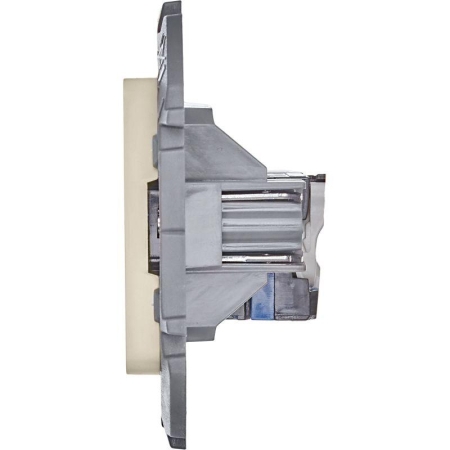 Розетка компьютерная Inspiria RJ45 кат.6 UTP механизм сл. кость IEK 673831